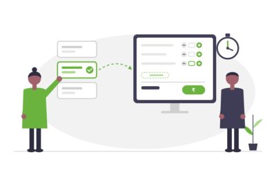 Billing staff picking a ready-made sales voucher template and adjusting quantities for a parent – Vawsum inventory billing case study